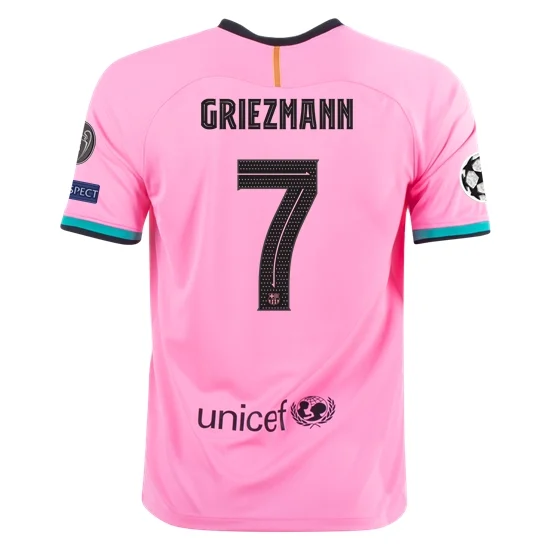 Camisetas de fútbol baratas FC Barcelona Antoine Griezmann 7 3ª equipación 2020 – Manga Corta – Camisetas de fútbol del Niños,Eurocopa 2020