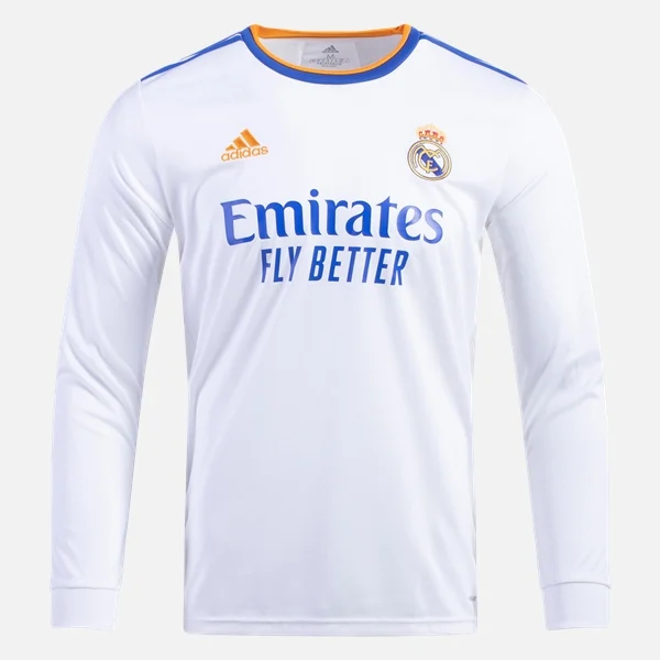 Camisetas Real Madrid 1ª adidas – Manga Larga – Camisetas de fútbol baratas,Camisetas del Niños,Eurocopa