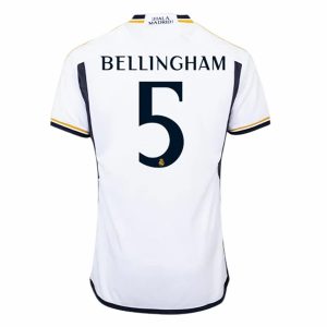 Camisetas fútbol Real Madrid Bellingham 5 1ª equipación 2023-24 – Manga Corta